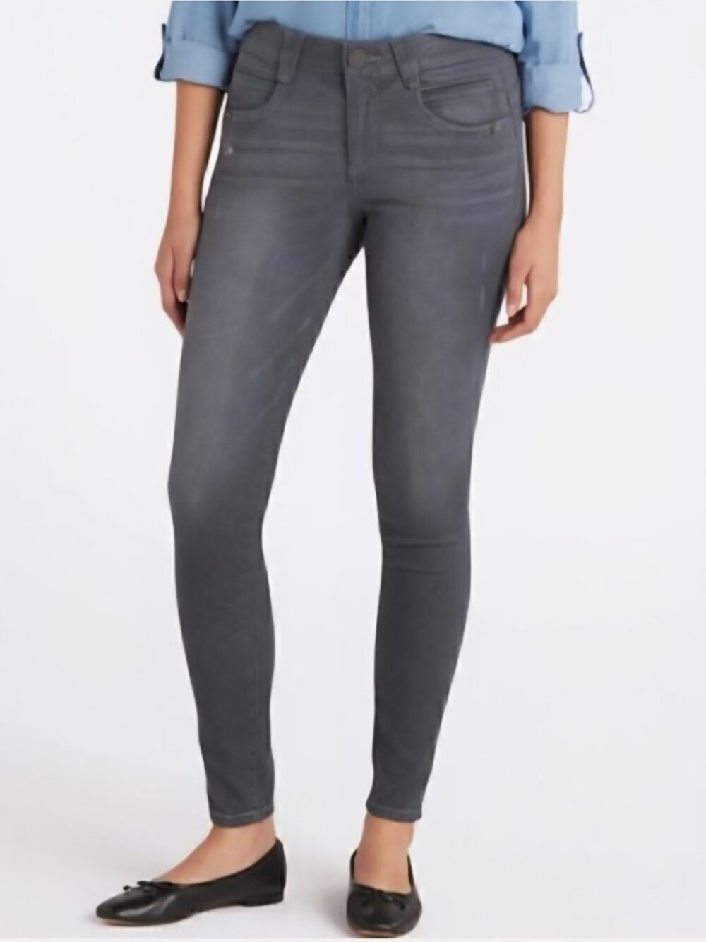 Democracy Ab Solution AbSolution Skinny Jeans Size 8 Grey